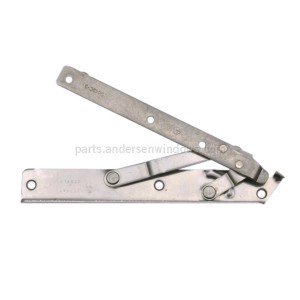 Andersen Casement Hinge, Upper Straight Arm Hinge with Screws, 22 Inch Opening 