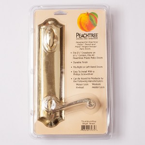 Peachtree Prado Swing Patio Door - Handle Set (Bright Brass) 