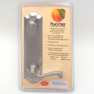 Peachtree Prado Swing Patio Door Handle Set - Satin Nickel Type Finish 